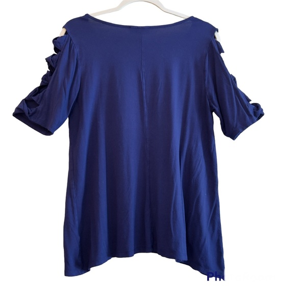 Corvia short sleeve blouse size M NWOT - Picture 2 of 6